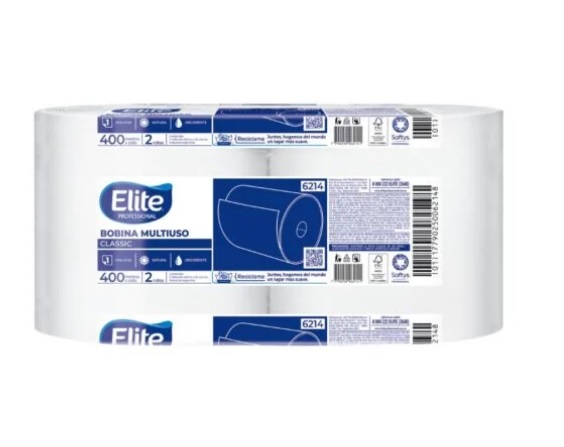 BOBINA ELITE 6214 BOBINA ELITE S/H 400 mts BLANCA - Imagen 1