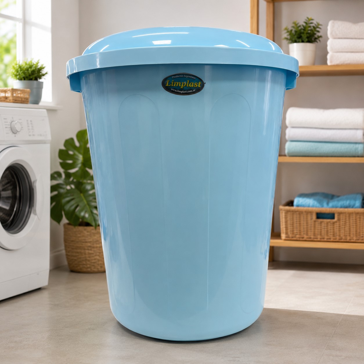 Basurero Limplast 40 l BASURERO 40 LTS CON TAPA CIEGA LIMPLAST - Imagen 1