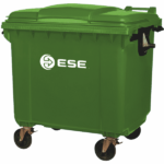 CONTENEDOR 1100 LTS. TAPA RUEDA VERDE TG