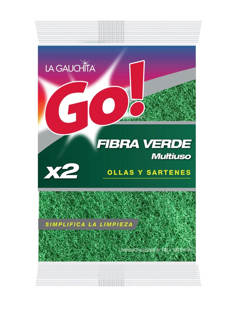 FIBRA VERDE GO LG FIBRA VERDE MULTIUSO x 2U. GO! - Imagen 1