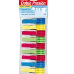 BROCHES PLAST. DOBLE PRESION IBERIA x 9u