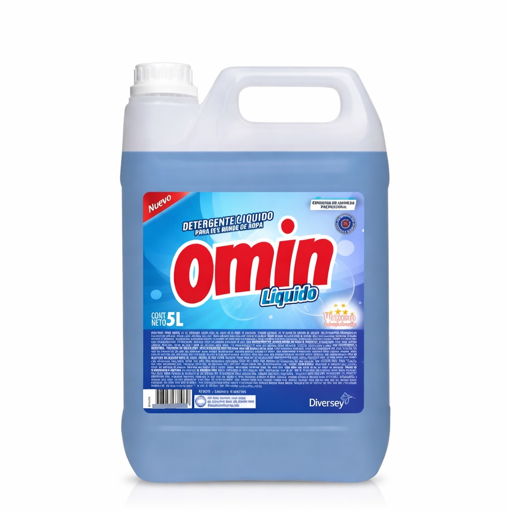 OMIN JABON OMIN DETERGENTE LIQUIDO P/ROPA x 5 LTS - Imagen 1