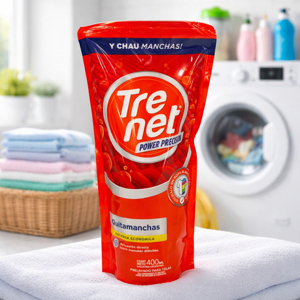 TRENET QUITAMANCHAS QUITAMANCHAS TRENET OXI ESP x 400cc D.P. - Imagen 1