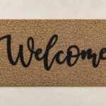 TAPETE FELPUDO PRINT WELCOME LETT. BEIGE 40X60 CM