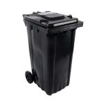CONTENEDOR 240 LTS C/TAPA Y RUEDAS NEG.