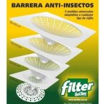 BARRERA ANTI INSECTOS PLASTICA 12 x 12 cm