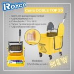 CARRO PRENSAMOPA DOBLE TOP 30 Lts. ROYCO