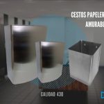 CESTO CHICO CUADRADO (21, 5 X 33 X 21, 5) ESM. -15 LTS APROX.