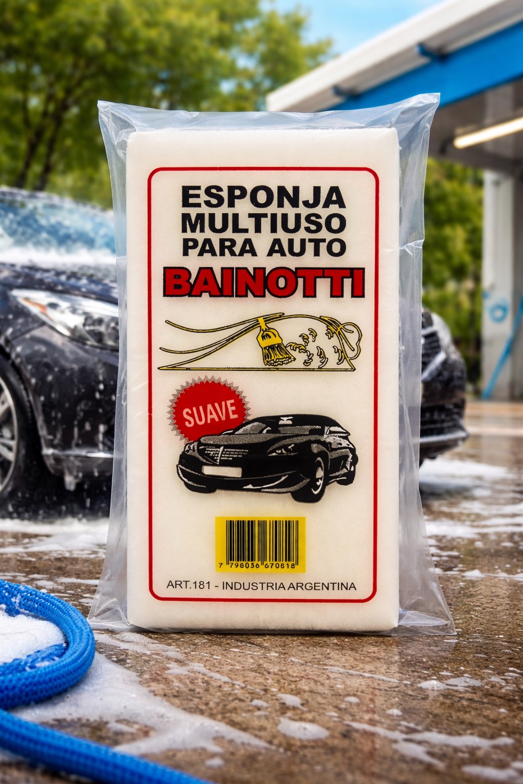 esponja bainotti ESPONJA LAVA AUTOS SUAVE MULTIUSO - Imagen 1