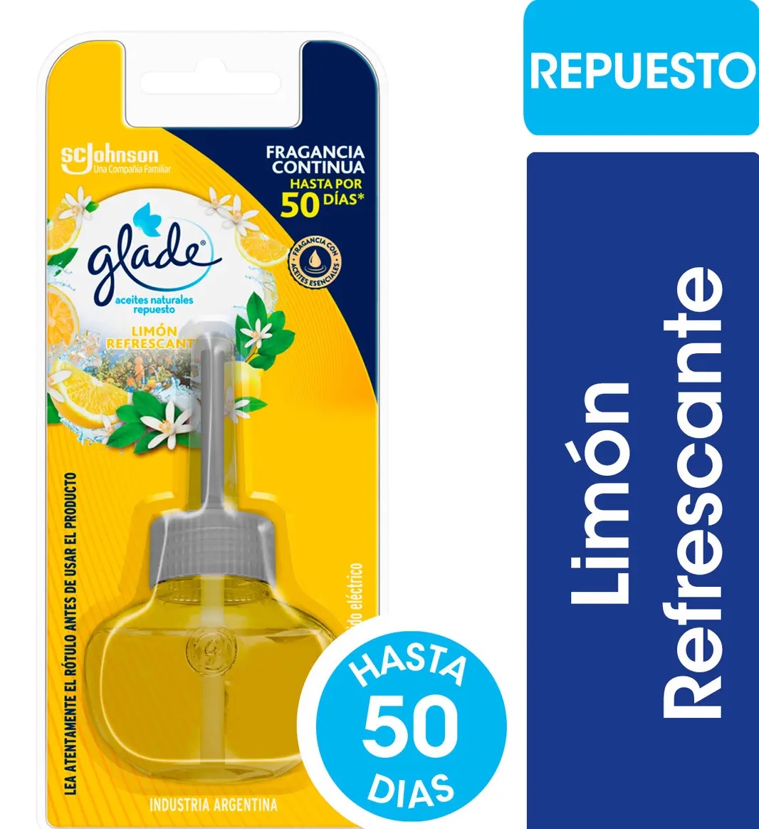 glade aceites limón REPUESTO GLADE ACEITES NAT. LIMON x 21cc - Imagen 1