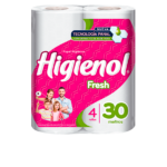PAPEL HIGIENICO HIGIENOL FRESH ALOE 4x30 MTS