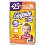 ROLLO DE COCINA ELEGANTE EXTRA GRANDE X 200 PAÑOS