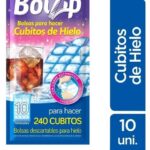 BOLSA P/ CUBITOS DE HIELO BOLZIP X 10 UNID.