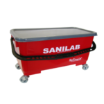 BALDE SANILAB HERMETICO RECTANGULAR ROJO