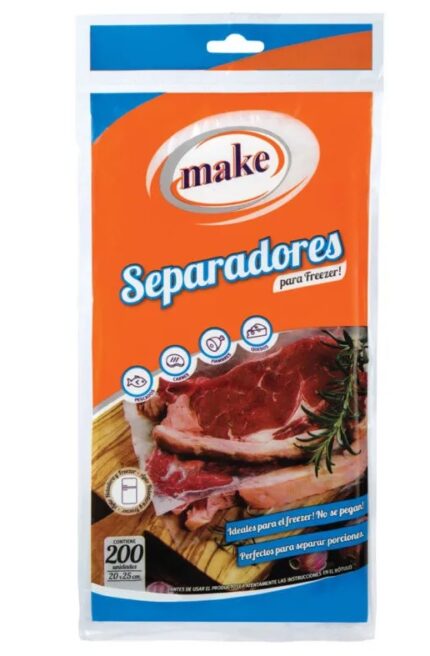 SEPARADORES FREEZER 20x25 x 200 unid.