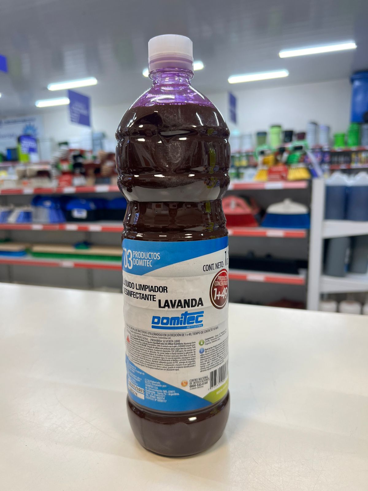 LIQUIDO LIMPIADOR DESINFECTANTE LAVANDA LIMPIADOR DESOD.Y DESINF. X 1 LT LAVANDA (1+49) - Imagen 1