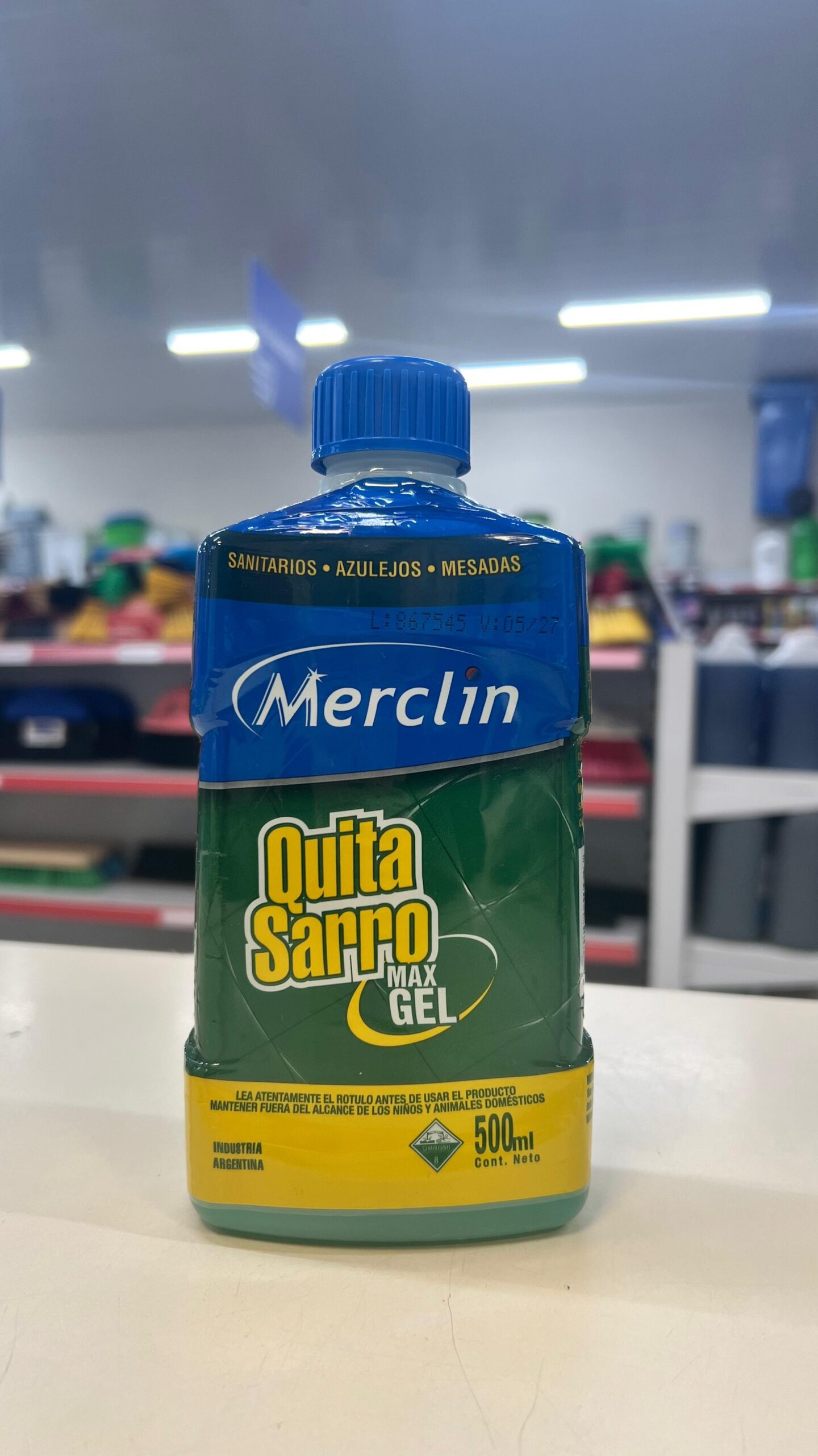 merclin baño QUITA SARRO GEL X 500 ML - Imagen 1