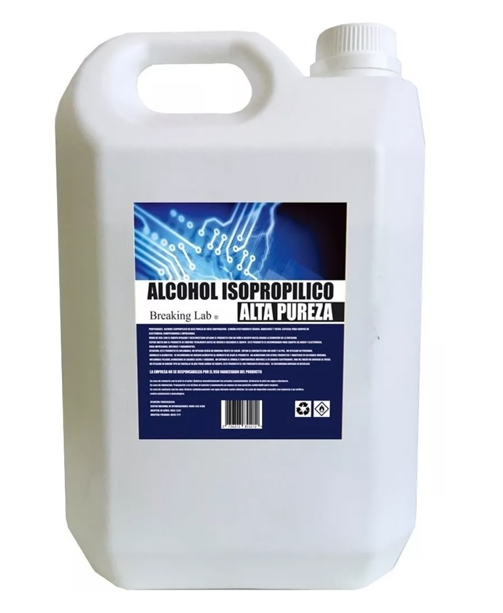 ALCOHOL ISOP 5L ALCOHOL ISOPROPILICO X 5 LITROS - Imagen 1