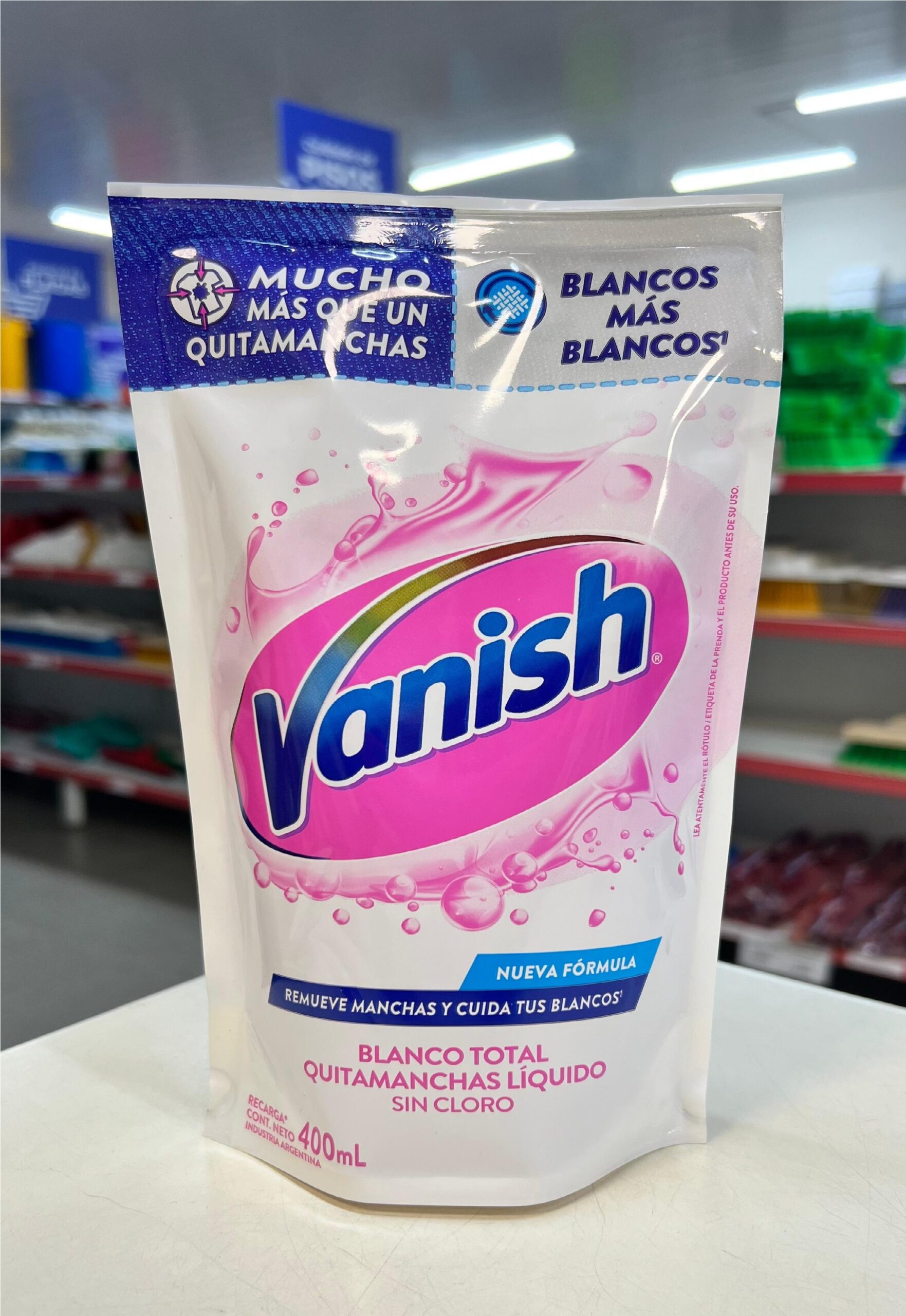 VANISH 1 VANISH QUITAMANCHAS WHITE-BLANCO X 400 ML DP - Imagen 1