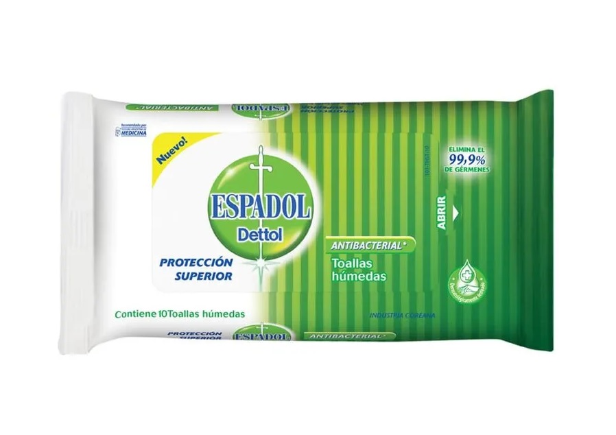 TOALLITAS ANTIB. ESPADOL TOALLITAS ANTIBACT. ESPADOL X 10 UNIDAD - Imagen 1