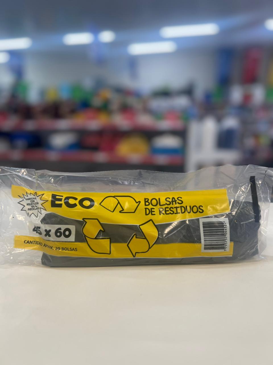 BOLSA 45 X 60 BOLSA DE RESIDUO ECO 45X60 X 20 UNID. - Imagen 1