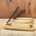 PORTA SAHUMERIOS DOBLE DE MADERA