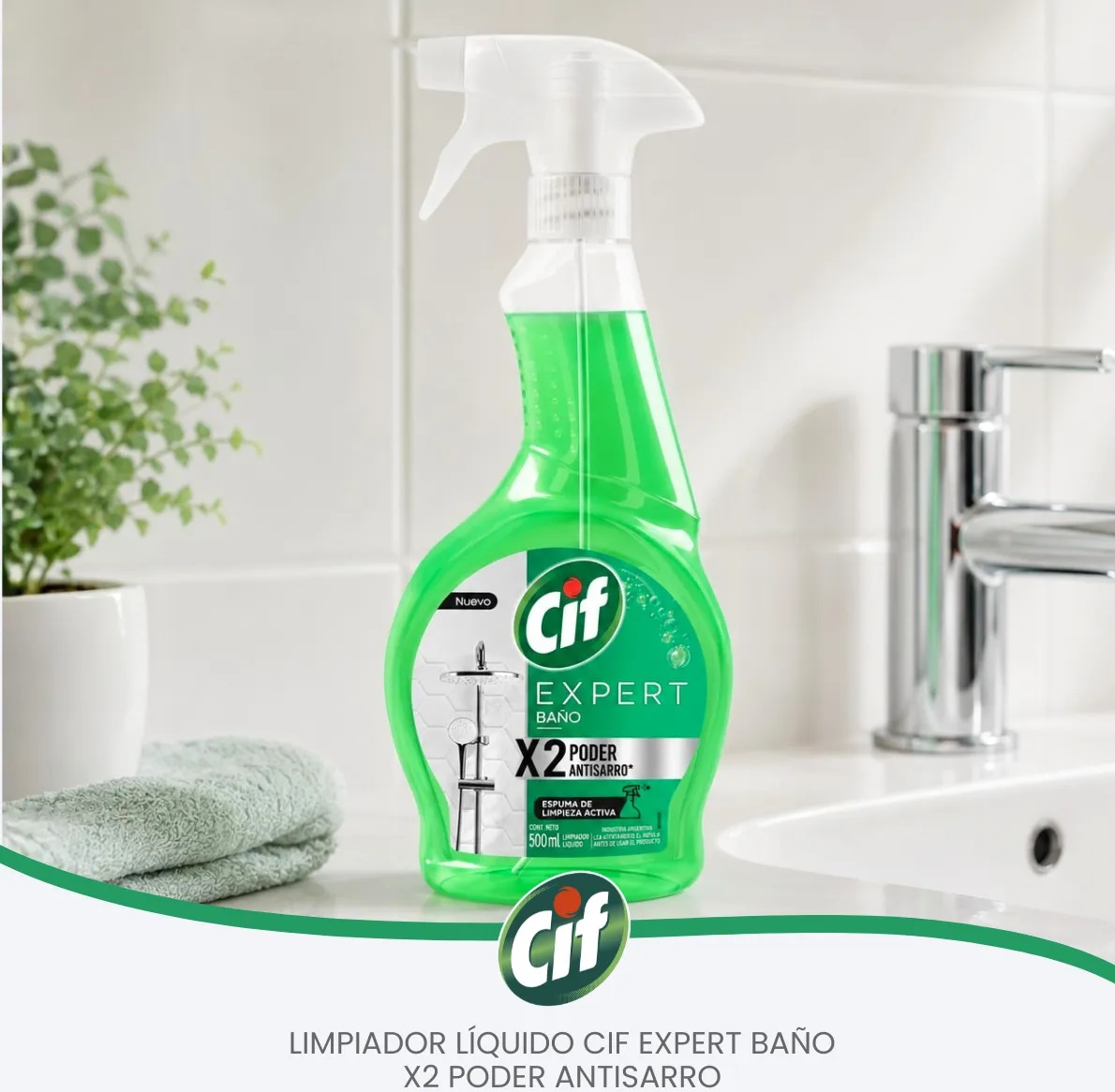 CIF EXPERT BAÑO CIF EXPERT BAÑO GATILLO X 500ML - Imagen 1
