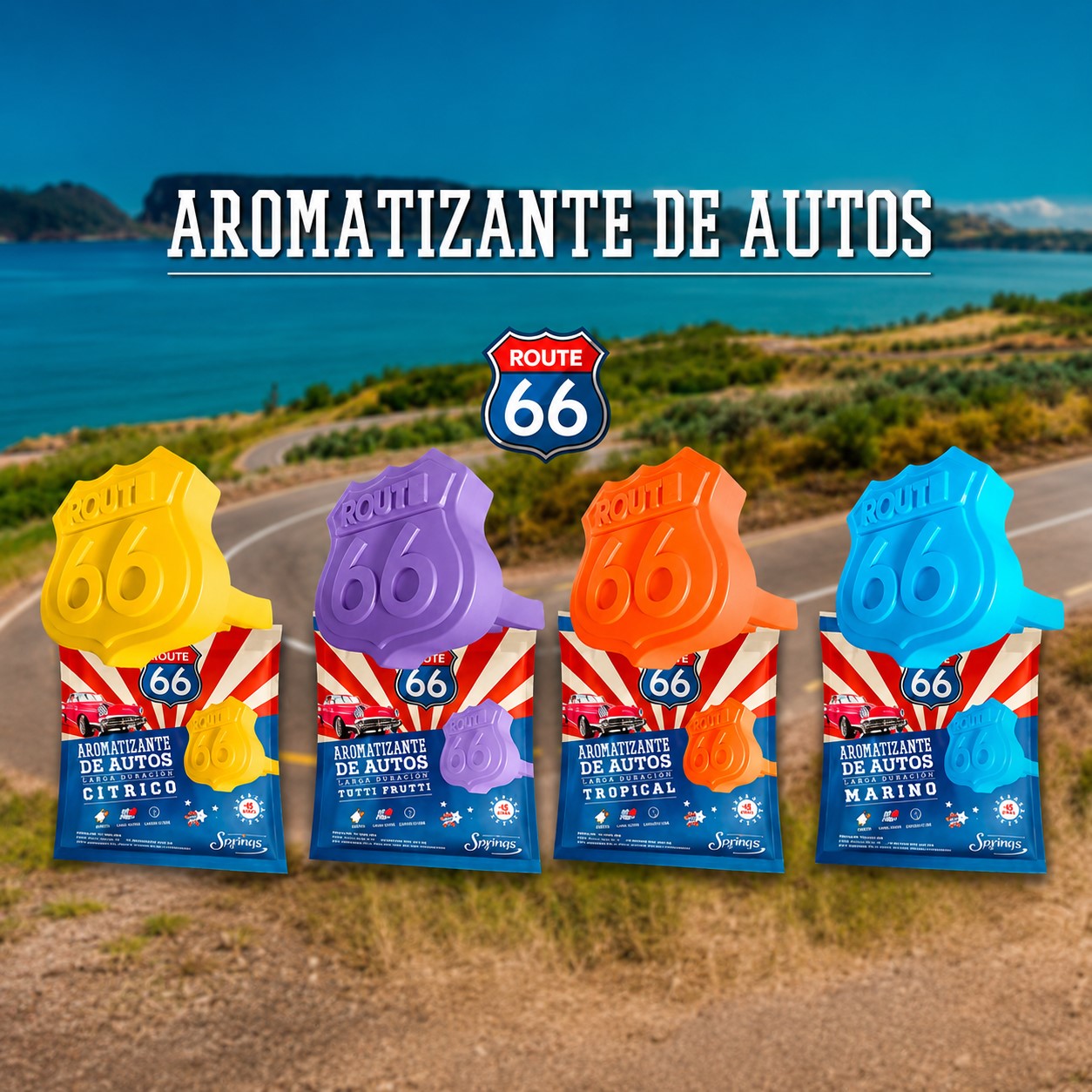 RUTA 66 I AROMATIZANTE PARA AUTO RUTA 66 SAPHIRUS - Imagen 1