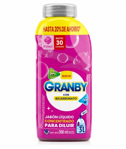GRANBY JABON LIQ. P/ DILUIR X 500 ML ROSAS